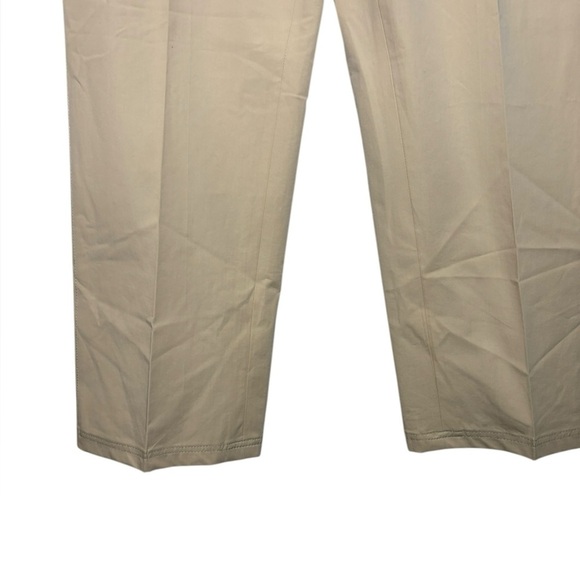 Lafayette 148 Business Casual Tan Stone Trouser Cropped Pants Size 4 - Picture 2 of 12